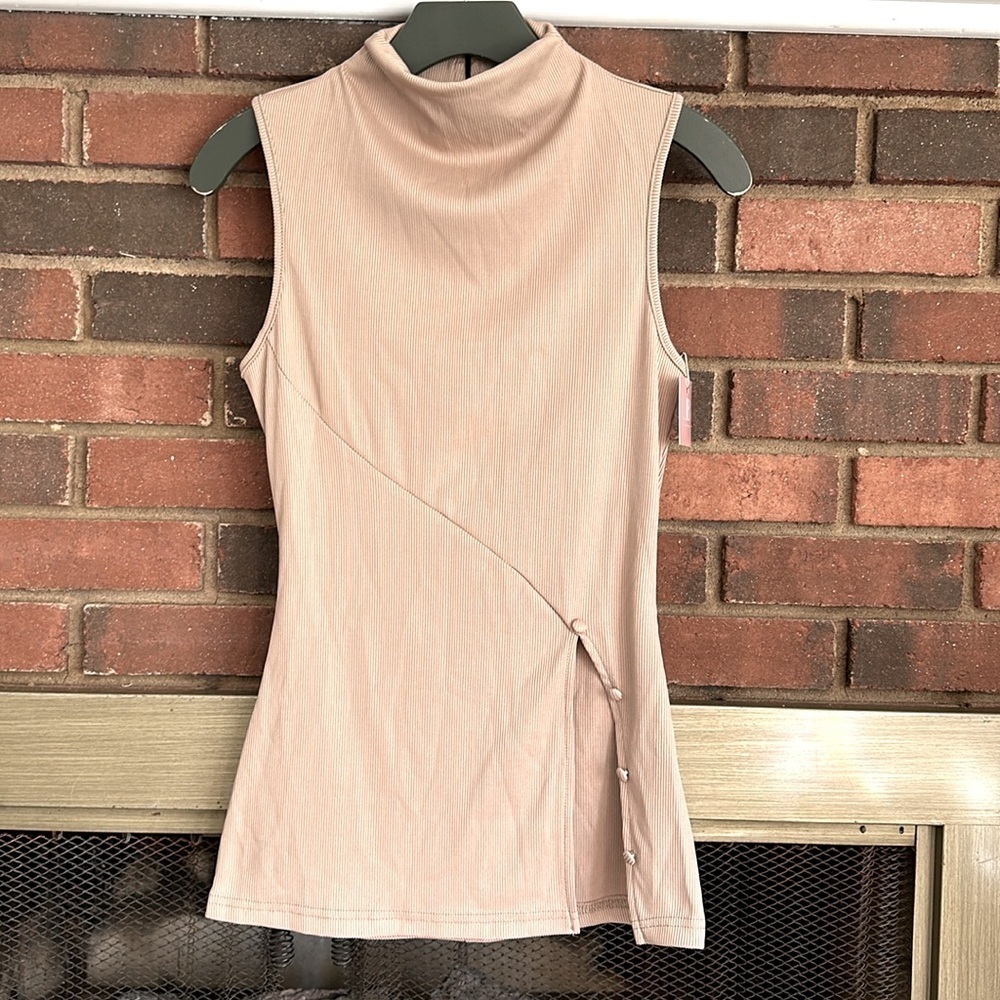 NEW Elegant Tan Sleeveless Top size 6